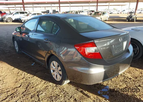 2012 Honda Civic Lx z USA, uszkodzony, nr VIN 2HGFB2F50CH308208